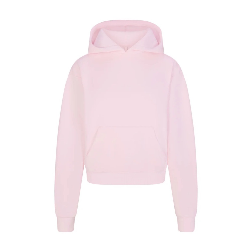 NWT SKIMS Cotton Fleece Classic Hoodie in CHERRY BLOSSOM sz M - RARE